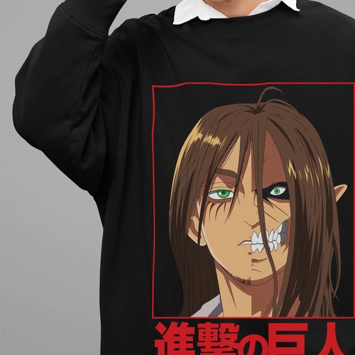 Felpa attack titan maglione - titan,