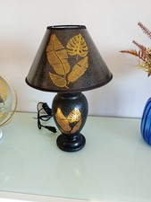 lampada abat jour  in ceramica decorata mod.C