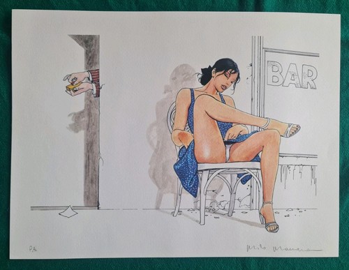 Milo manara stampa firmata - manara,