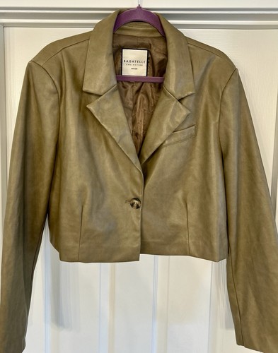 Blazer ritagliato ecopelle - ritagliato,
