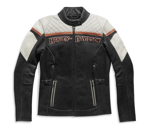 Giacca pelle donna - giacca, h-d