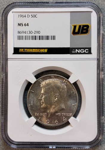 1964 kennedy mezzo dollaro - d,