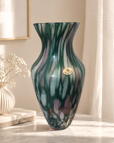 Vaso vetro arte italiana