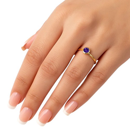 Anello impilabile pietra tonda