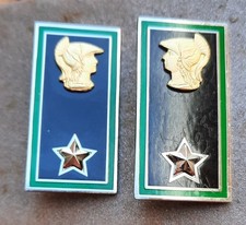 Mostrine  - Corpo Geografico Militare - Esercito - marcate Turco - usate vintage