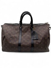 Louis Vuitton KeePall 45 Marrone e Nera Di Pelle Monogram Con Tracolla