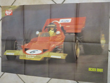 VECCHIO POSTER AUTOSPRINT JOCHEN RINDT CAMPIONE DEL MONDO 1970