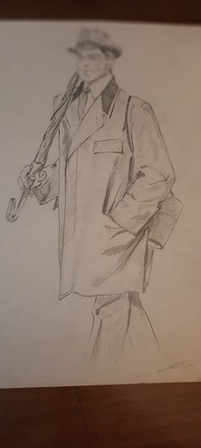Bozzetto figurino moda - figurino,