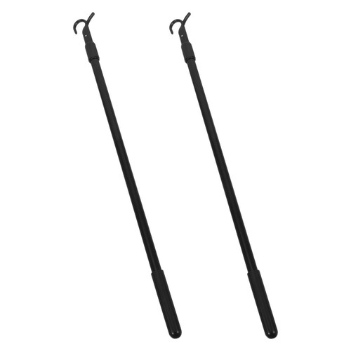 2pz asta tenda nera regolabile - 2pz,