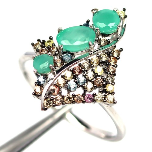 Anello argento 925 - anello, verde