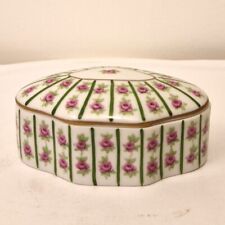 Scatola porta gioie con coperchio, porcellana di Limoges