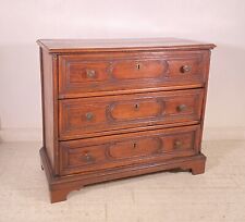 ANTICO COMÒ CANTERANO LEGNO NOCE 3 CASSETTI 1700 MOBILE CASSETTONE EPOCA OLD