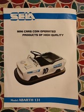 Introvabile scheda tecnica auto a gettoni autoscontro anni 70/80 Fiat 131 Abarth