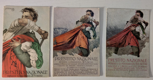 Lotto cartoline prestito - cartoline,