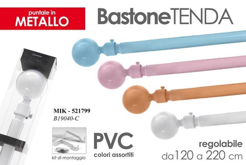 Asta bastone tenda estensibile - asta,