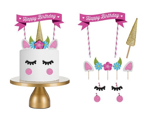 Set cake topper unicorno - , stile