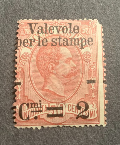 Italia 1890 50c montata - italia, 2c