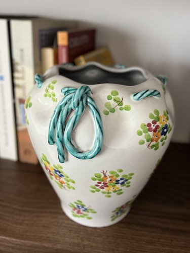 Vaso vintage ceramica rometti - vintage,
