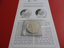 * Laos 1000 Kip 2008 Argento PP * Olimpiadi Londra 2012 (spinta156)