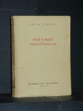 Paolo Giudici - Note e saggi di varia letteratura - Acc. Studi Cielo D'Alcamo...