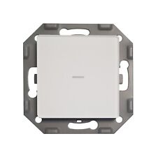 PowerRay WiFi Touch Smart Switch Interruttore Singolo Vetro Bianco con Adattatore 5,5x5,5 cm