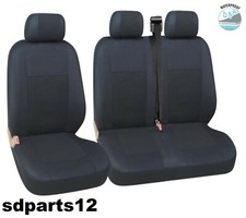 Coprisedili Nero Fodere 3 Posti Impermeabili in Mezzo Per Renault Master Trafic