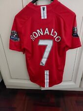cristiano ronaldo maglia manchester united 2006 2007 AIG jersey  M