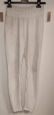 Womens White Texture Stretch