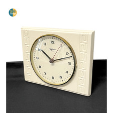 Orologio da parete vintage ceramica retrò bianco orologio da cucina a batteria funzionante