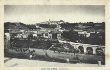 COLLE DI VAL D'ELSA  SIENA  PANORAMA  1948