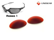 LINEGEAR Red Mirror - Lente Non Polarizzata per Oakley Romeo1 [R1-RM]