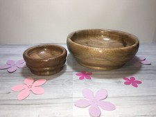 2 Porta oggetti in legno di noce intagliato a mano 100% italiano