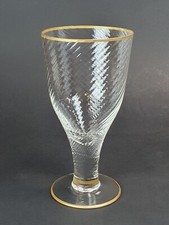 GRANDE CALICE IN VETRO LAVORATO A TORCHON MURANO SEC.XX