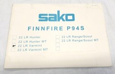 Manuale SAKO FINNFIRE P94S multilingua