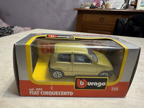 Fiat 500 burago - oro, nuovo