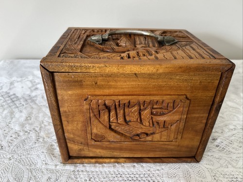 Scatola vintage legno - scatola, di