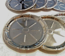 SET SOTTOBICCHIERI ACCIAIO INOX N°8 VINTAGE  (s8)