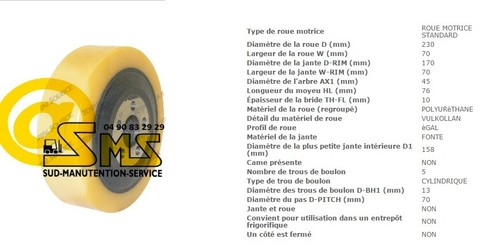 Ruota motrice lwe 250 - bt,