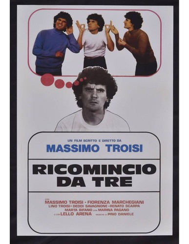 Locandina ricomincio tre - locandina, da