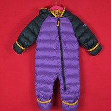 L.L. BEAN Neonati Ultraleggero 650 Piumino Bunting Colorblock Viola Taglia 3-6 Mesi