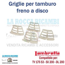 Griglia tamburi freno a disco Lambretta TV 175 / SX 200 / DL 200 Dal 1963 AL