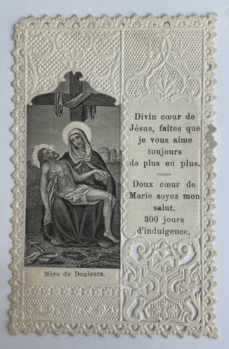 Ancienne image pieuse canivet - image,
