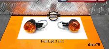 Harley Davidson frecce posteriori nere Full LED 3 in 1 originali Softail Dyna