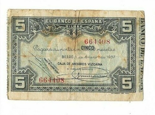 España pesetas banco de - espaÑa:, 5