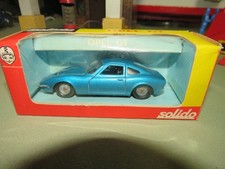 VINTAGE SOLIDO anni 60 OPEL GT 171 COME NUOVO IN SCATOLA 1/43 MADE IN FRANCE RARO COLORE BLU