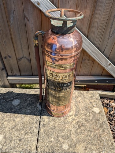 Antique brass first aid - antique, "first