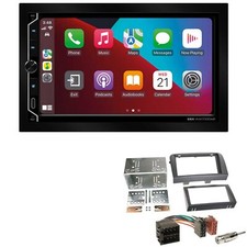 ESX Autoradio Apple CarPlay Android Auto per Fiat Croma 2005-2010 Nero
