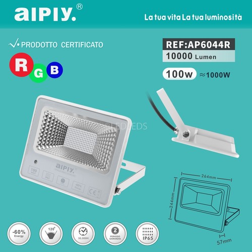 Faretto faro led 100w slim - faro,