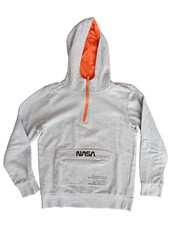 NASA Felpa con cappuccio da bambino Maglia Cotone Grigio Hoodies size 10-11 anni