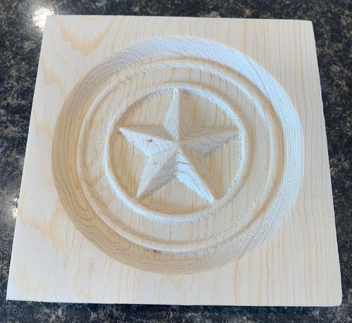 Texas star trim legno blocco - texas,